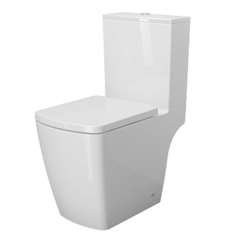 Унитаз напольный с бачком Ambassador Kingston 147K19002RS белый с сиденьем каскадный смыв